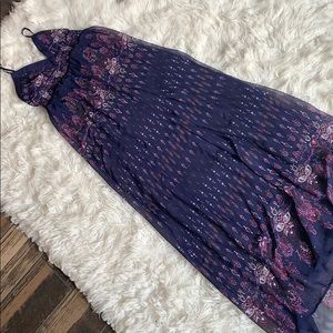 Dark purple maxi dress